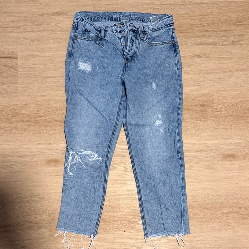 Old Navy high rise slouchy straight Women’s Jeans - Light Blue